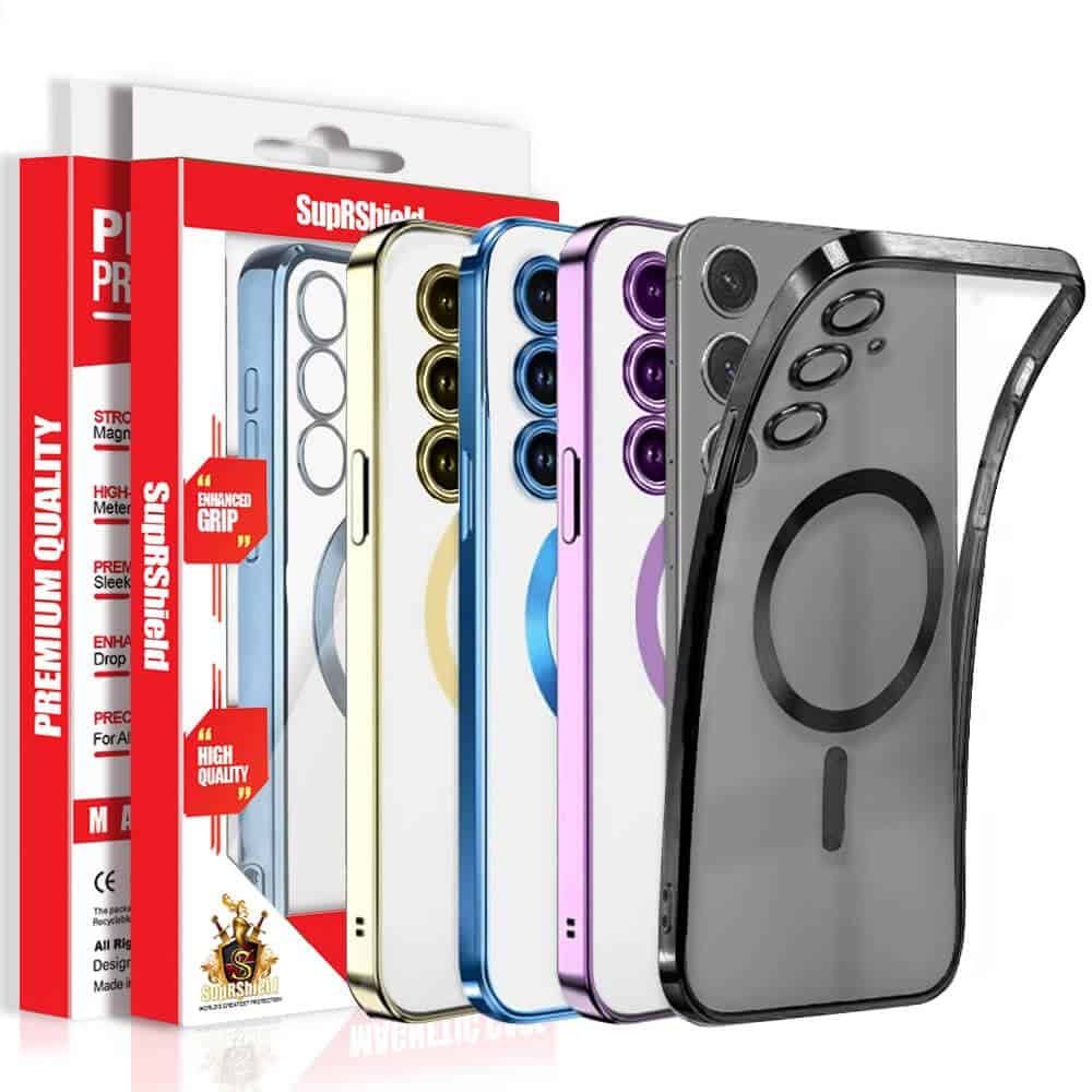 For Samsung Galaxy S25 S24 S23 S22 S21 Ultra Edge MagSafe Magnetic Case with HaloLock Shockproof Military Grade Protection Clear Cover For Samsung Galaxy S25 S24 S23 S22 S21 Ultra Edge MagSafe Magnetic Case with HaloLock Shockproof Military Grade Protection Clear Cover